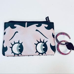 Betty boop Ipsy  bag cosmetics and earrings  new
